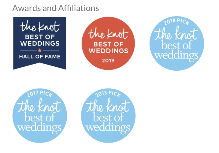 Vows From The Heart (aka Elope To San Diego) has been inducted into The Knot's "Best Of Weddings Hall Of Fame"